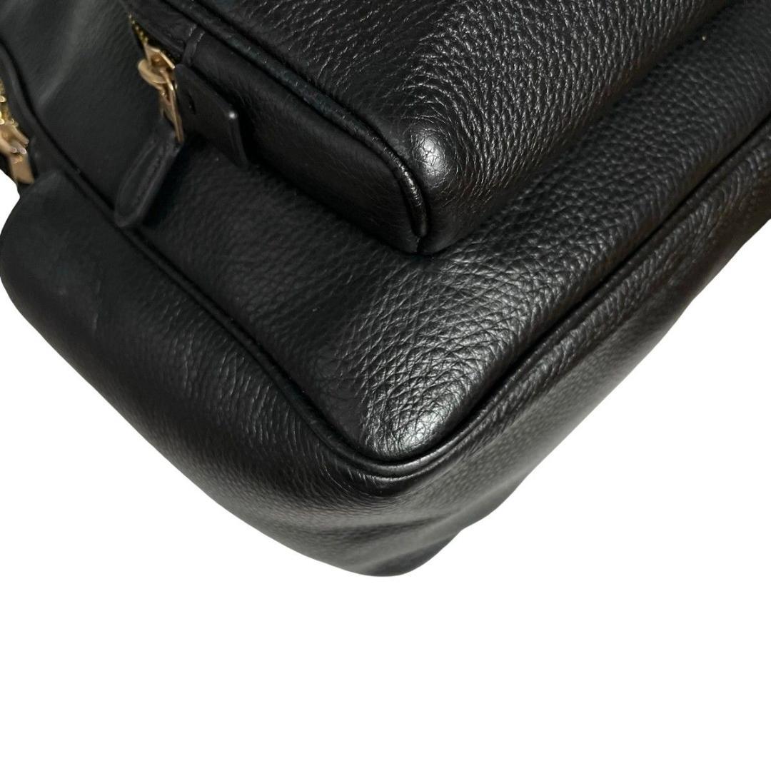 美品 COACH コーチ リュック バックパック レザー ブラック　5666