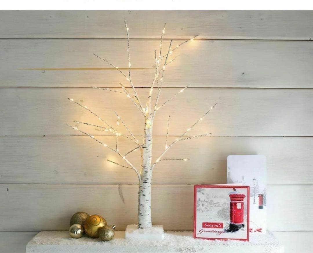 ブランチツリー クリスマスツリー リモコン付 10way点灯 led 白樺 ツリ