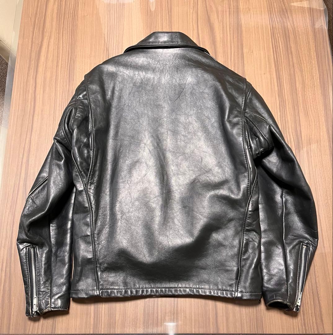 バ*サ様 ショット　ボア　ライナー付き　652 襟付　シングル　ライダース　アメ