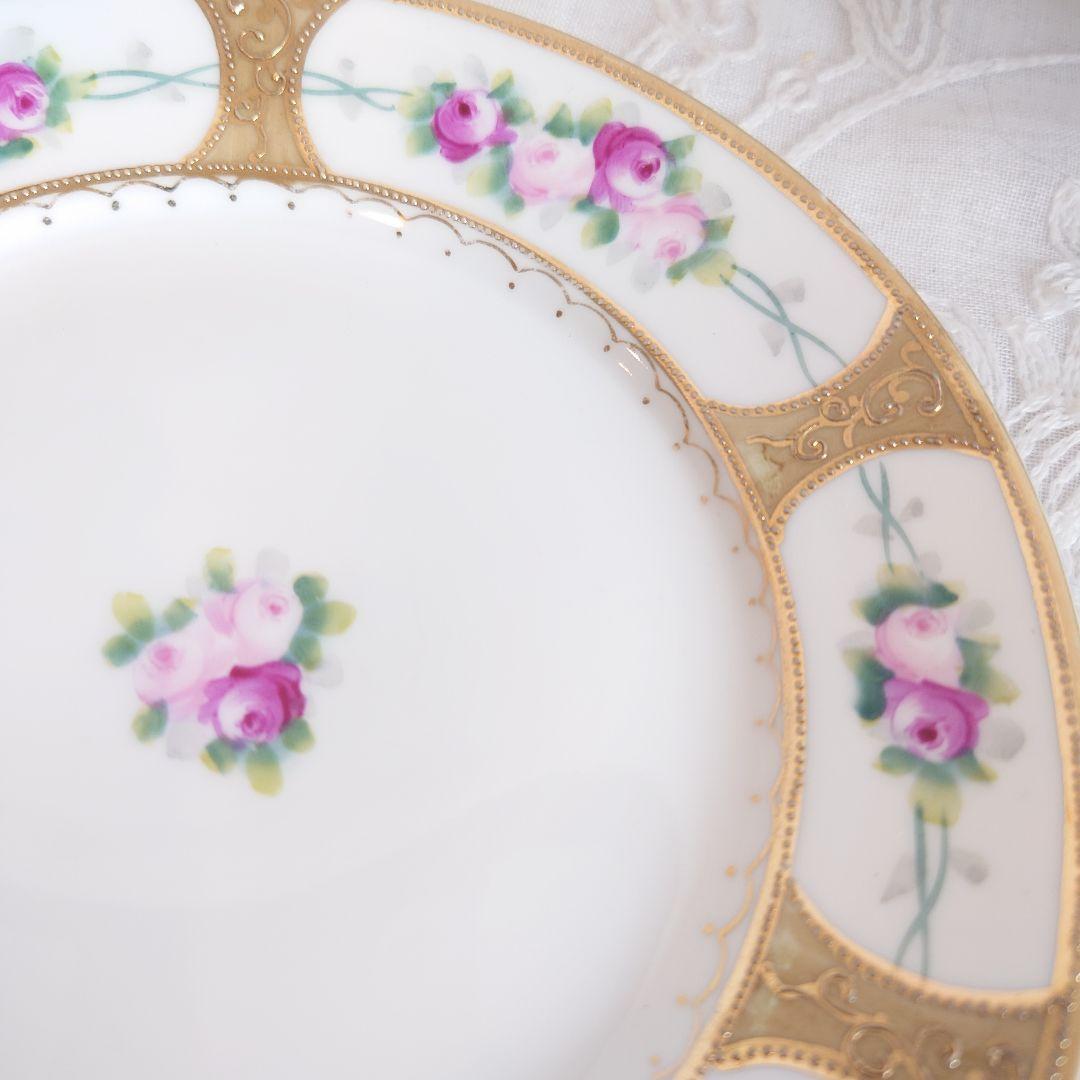 オールドノリタケ　カップ＆ソーサー　ケーキ皿　トリオ