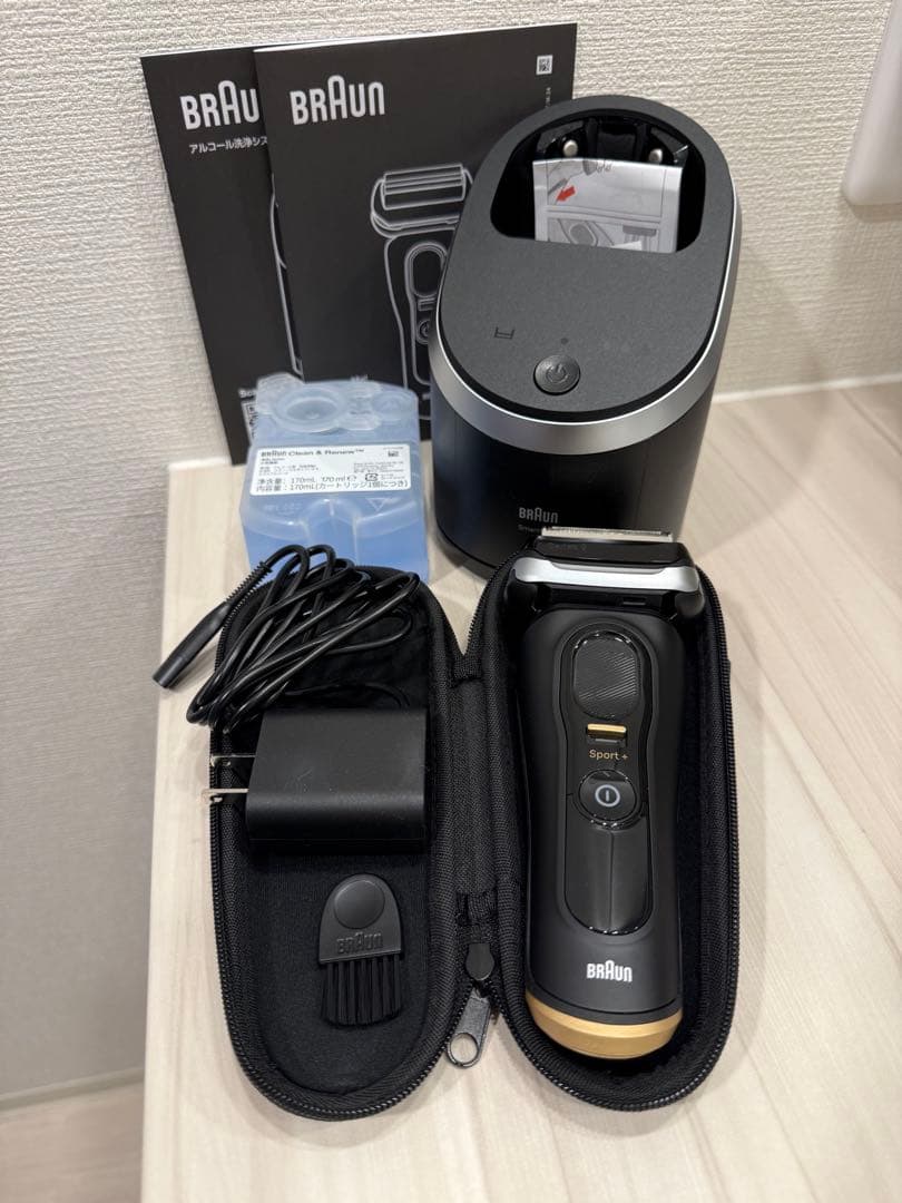 BRAUN 電気シェーバー シリーズ9 SPORT＋ アルコール洗浄システム付