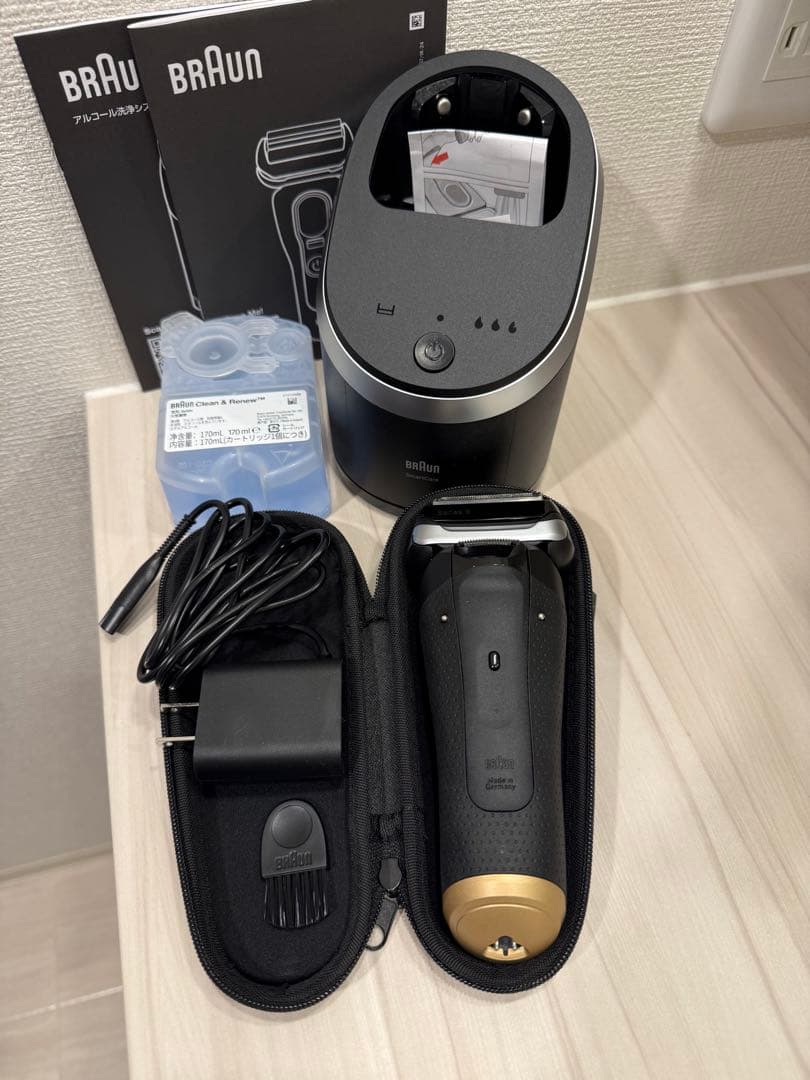 BRAUN 電気シェーバー シリーズ9 SPORT＋ アルコール洗浄システム付