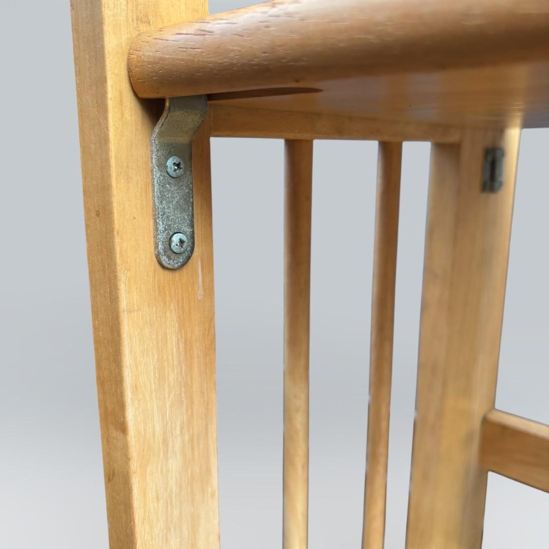 北欧風 天然木 折りたたみ ウッドラック 3段 シェルフ キャンプ