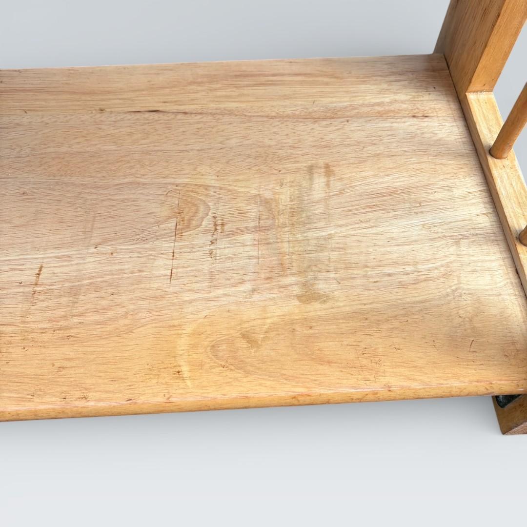 北欧風 天然木 折りたたみ ウッドラック 3段 シェルフ キャンプ