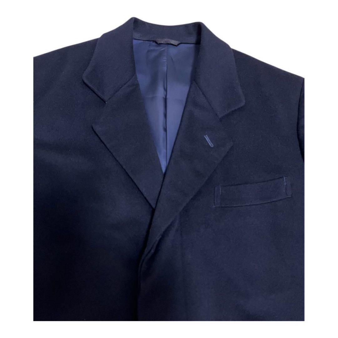 極美品【ロロピアーナ×カシミヤ100%】 比翼 チェスターコート M~L相当