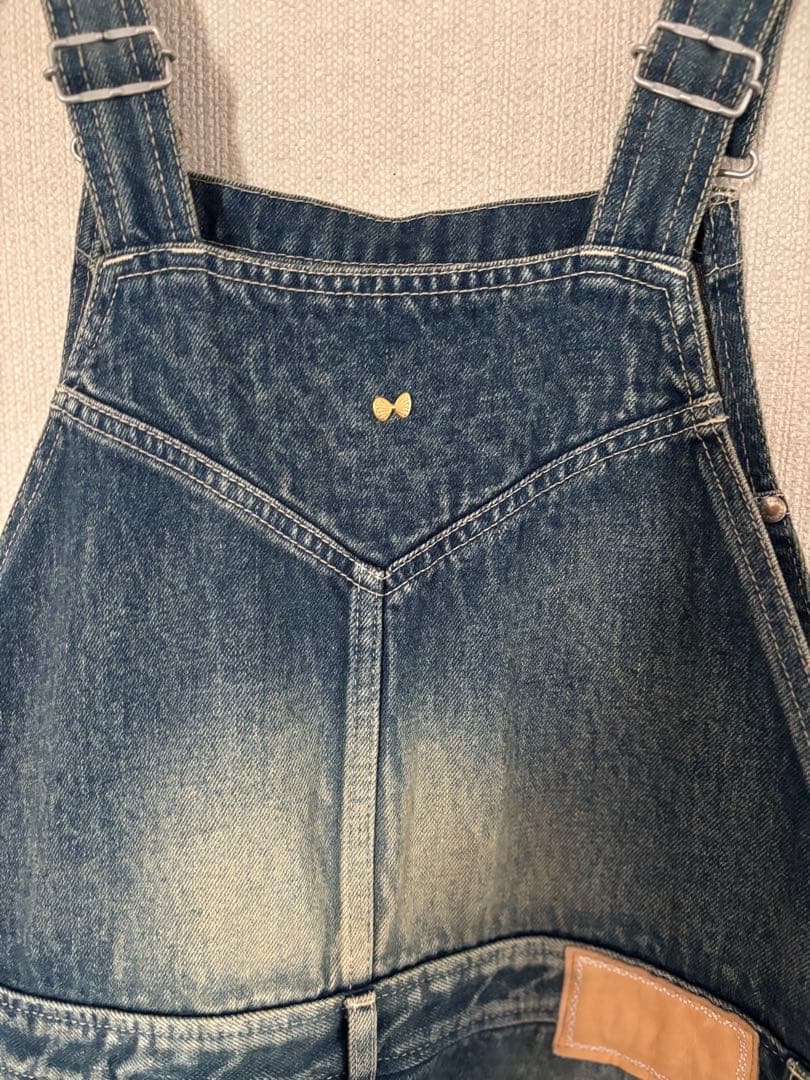 ミナペルホネン　ブルーデニムロングジャンパースカート