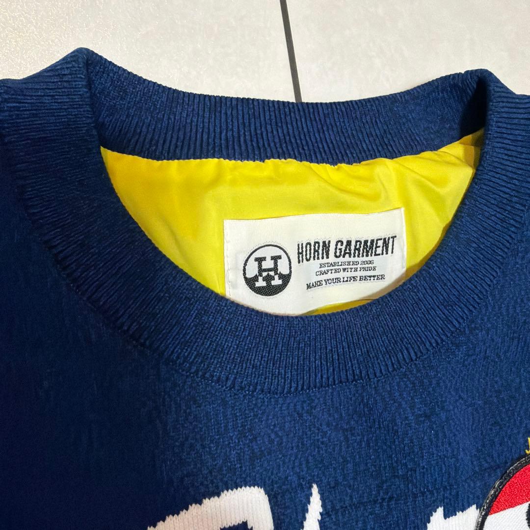 HORN GARMENT ホーンガーメント　ネイビー セーター