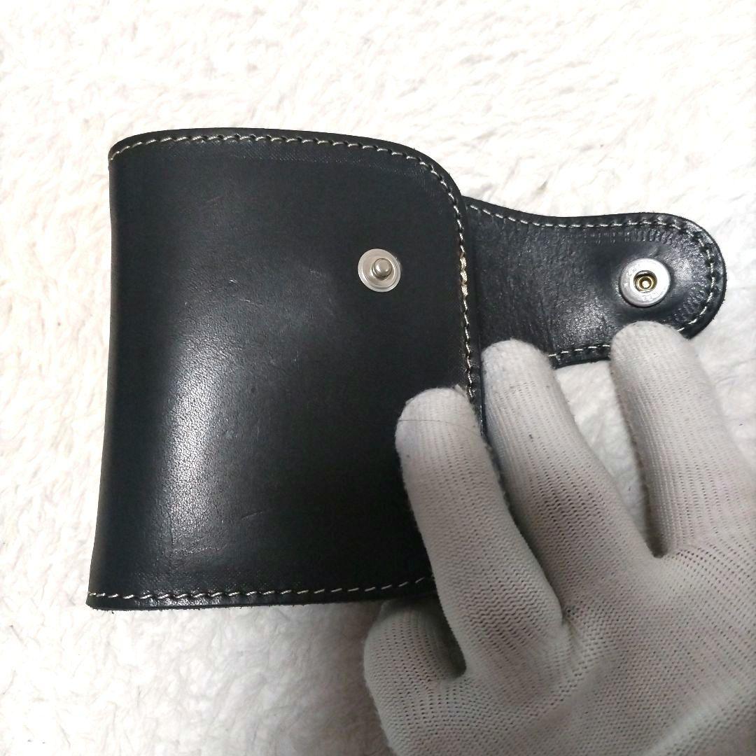 【美品】REDMOON レッドムーン P-01 ミッドライン 本革 二つ折り財布