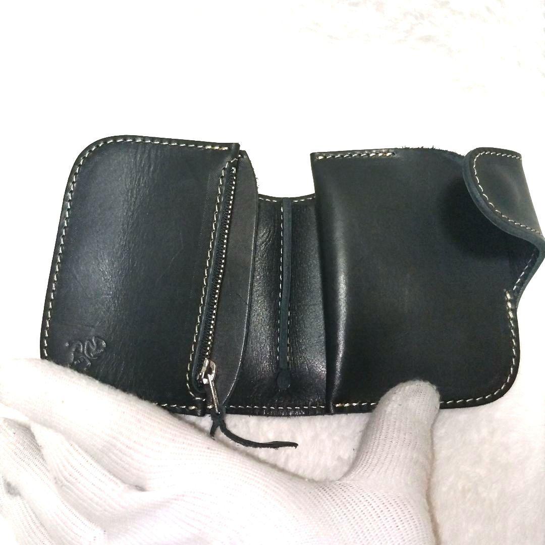 【美品】REDMOON レッドムーン P-01 ミッドライン 本革 二つ折り財布