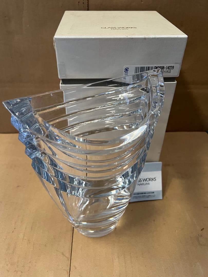 GLASSWORKS NARUMI 花瓶25cm ヘリオス