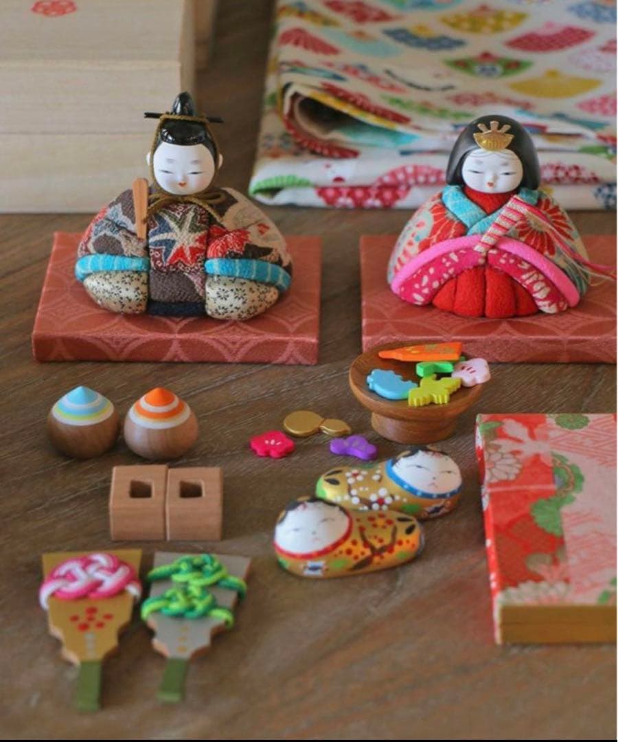 犬筥・おはじき 湯本禎子 雛豆 雛祭り 雛人形 七五三 記念日 誕生日 木目込み