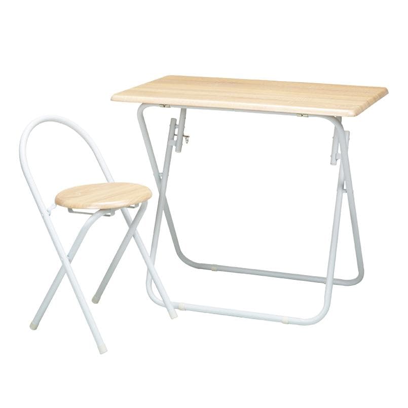 【新品・送料無料】【完成品】ヴィンテージデスク＆チェア 幅80cm 折りたたみ式