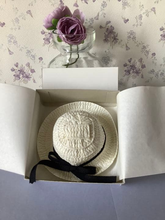 一点物　麦わら　帽子　モンスト　ミディブライス　オフ白色