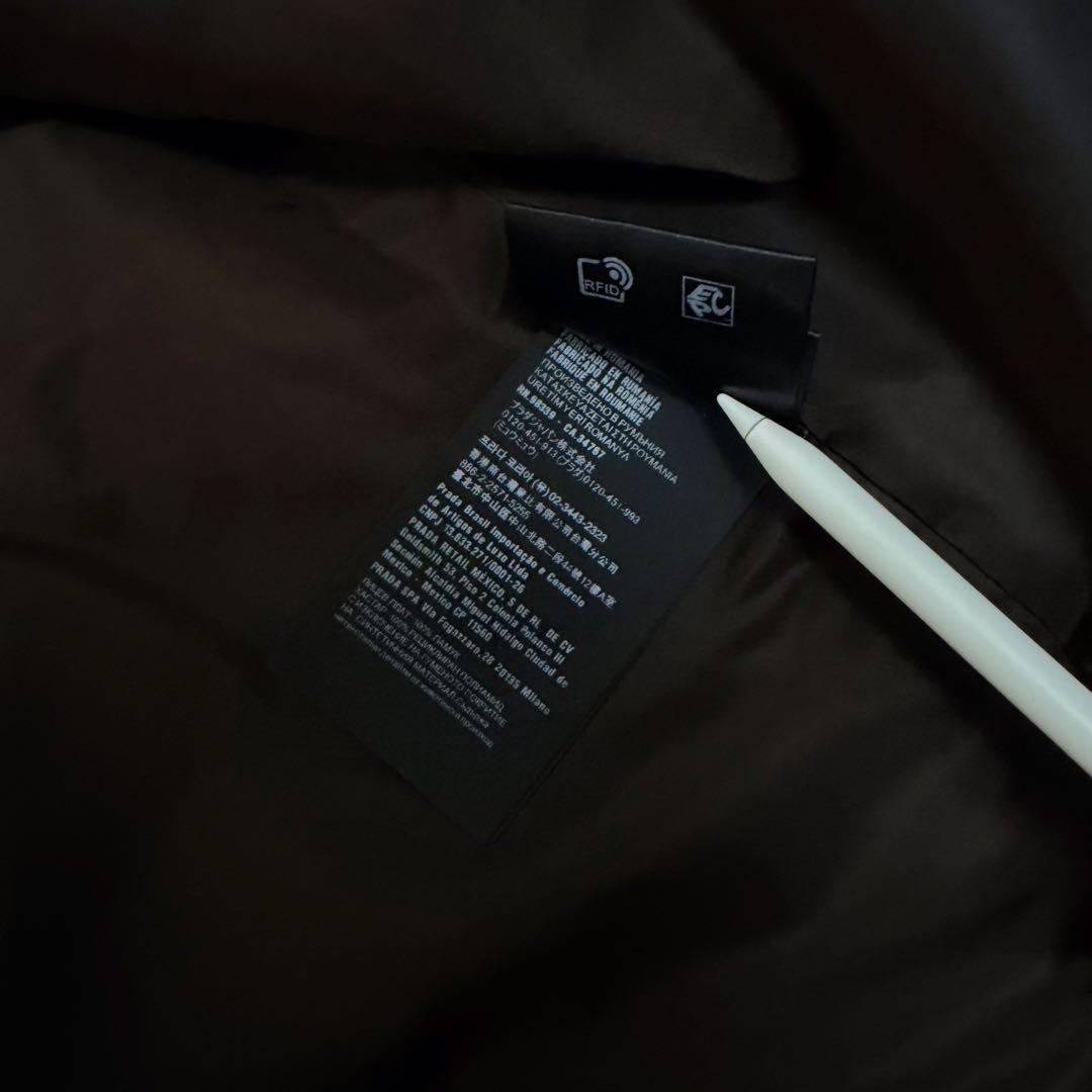 プラダ PRADA トライアングルプレート コーデュロイジャケット ブルゾン