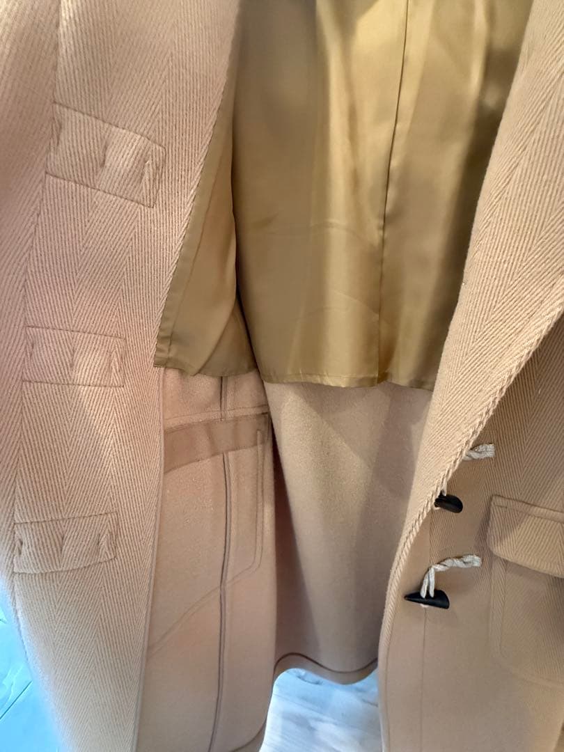 23区ベージュ ダッフルコート フード付き