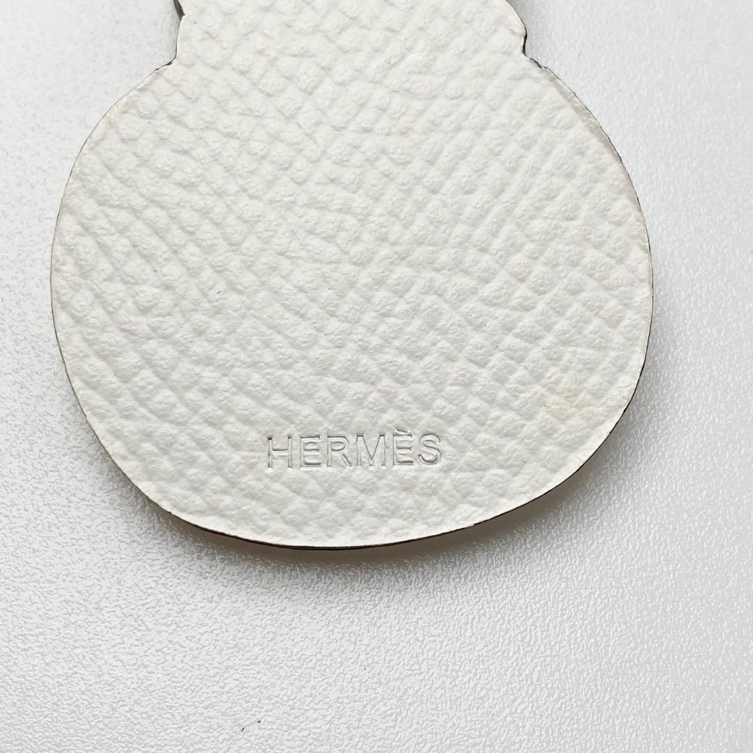 エルメス HERMES 雪だるま バッグチャーム キーホルダー.