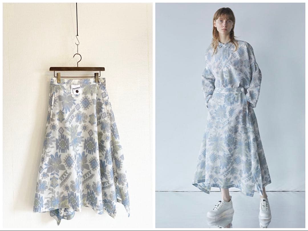 未使用タグ付 2025 プランテーション エンブロJQスカート 定価64900円