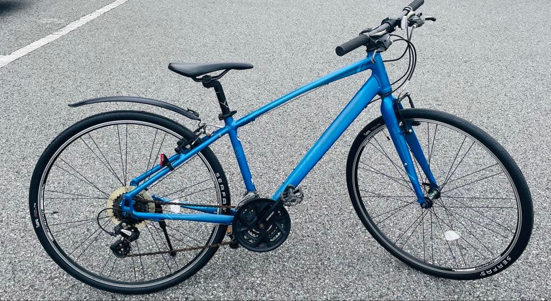 【千葉】整備済メリダクロスCROSSWAY100Rブルー新品タイヤ！引き取り歓迎