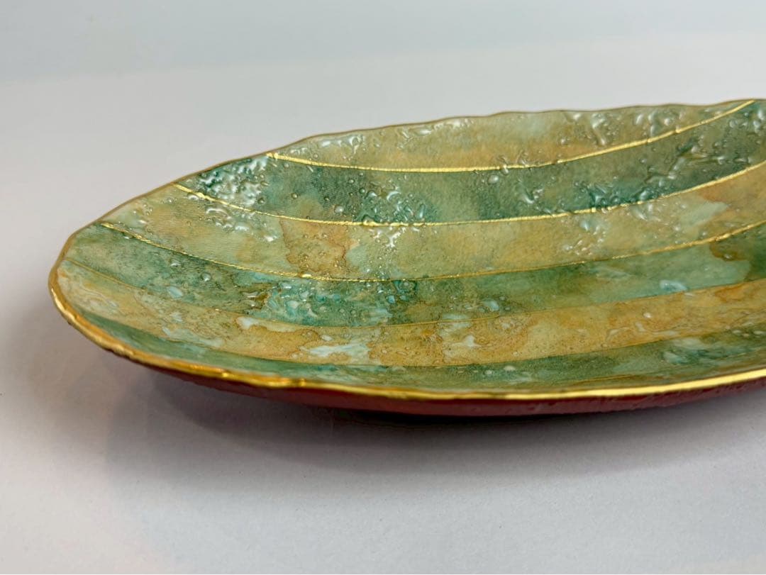 九谷焼き　吉田幸央作　彩色金彩鉢共箱付