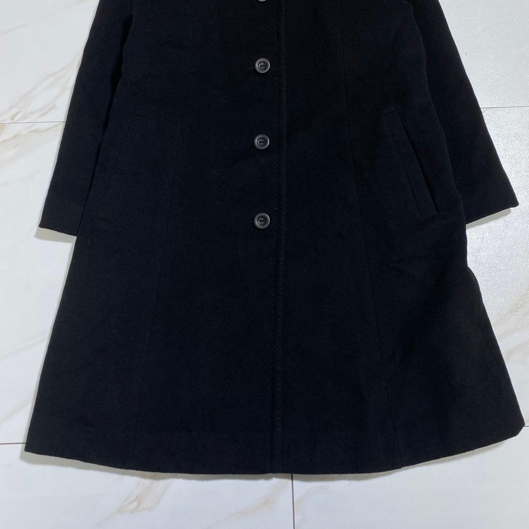 極美品♡レリアン カシミヤ ステンカラーコート ロングコート M