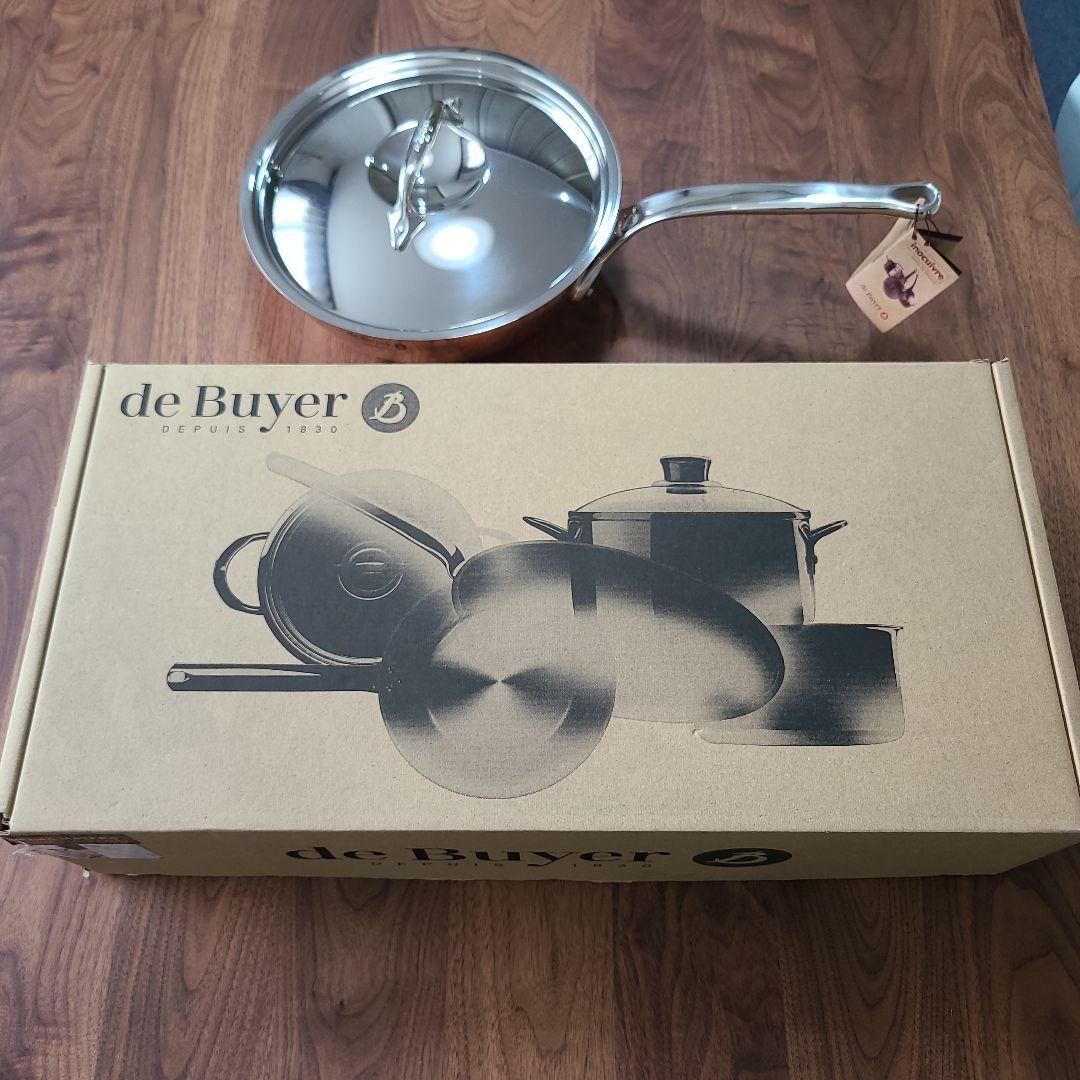 【ブラックフライデーセール】蓋付属de Buyer IH可24cm銅ソテーパン