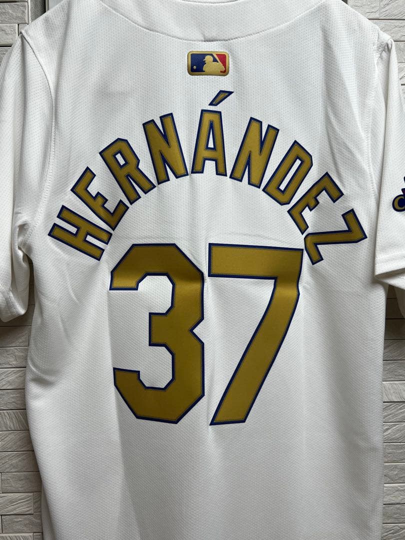 レア ドジャース テオスカーヘルナンデス ゴールドユニフォーム サイズS 正規品