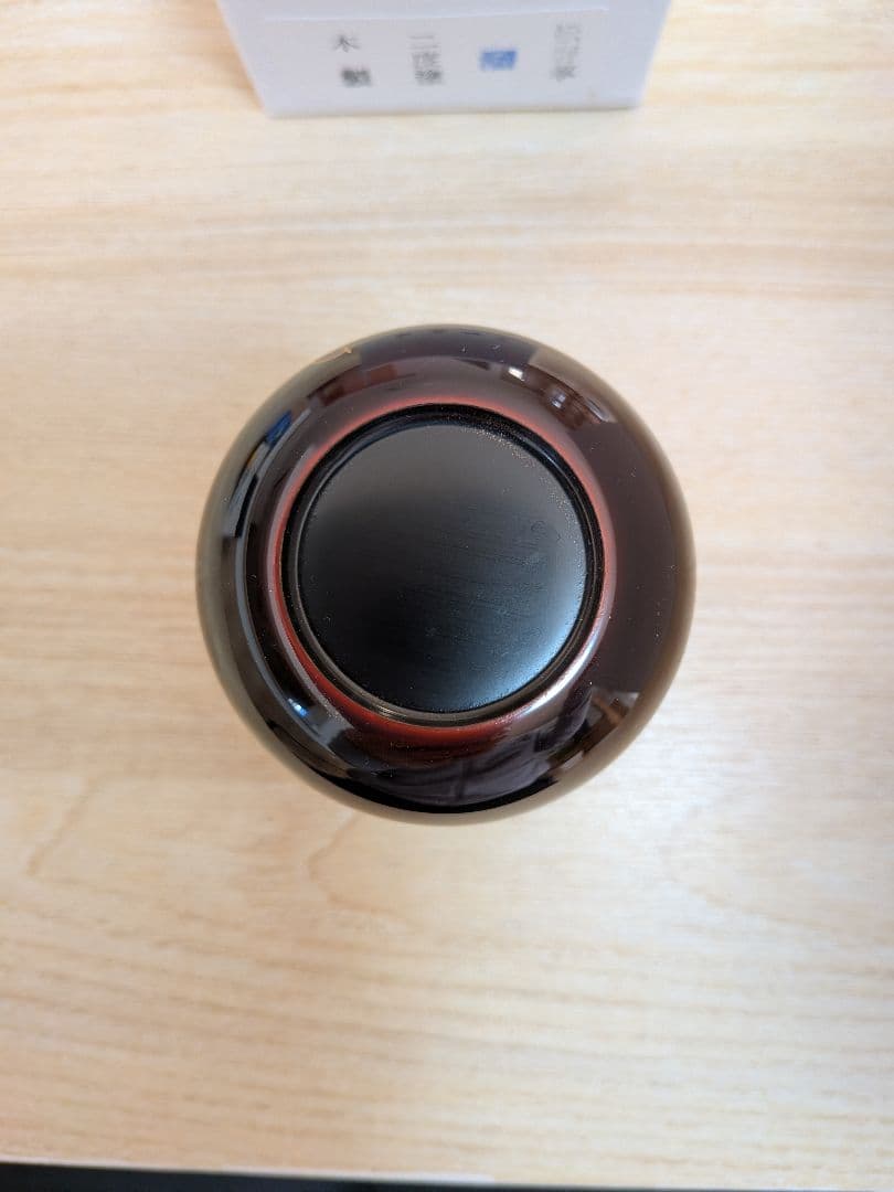 中棗　木製　二度塗　松唐草　蒔絵　溜　裏千家