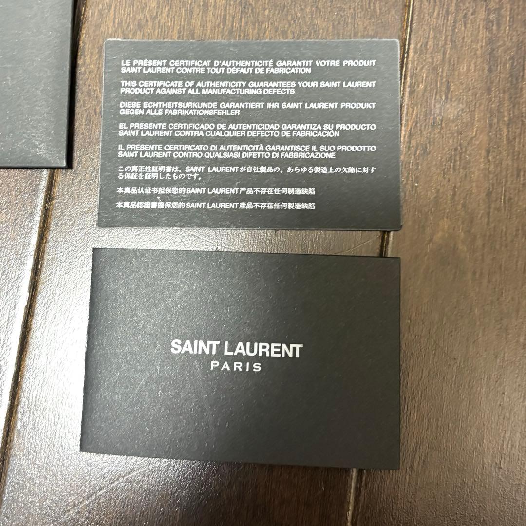 サンローラン型押しクロコ　長財布