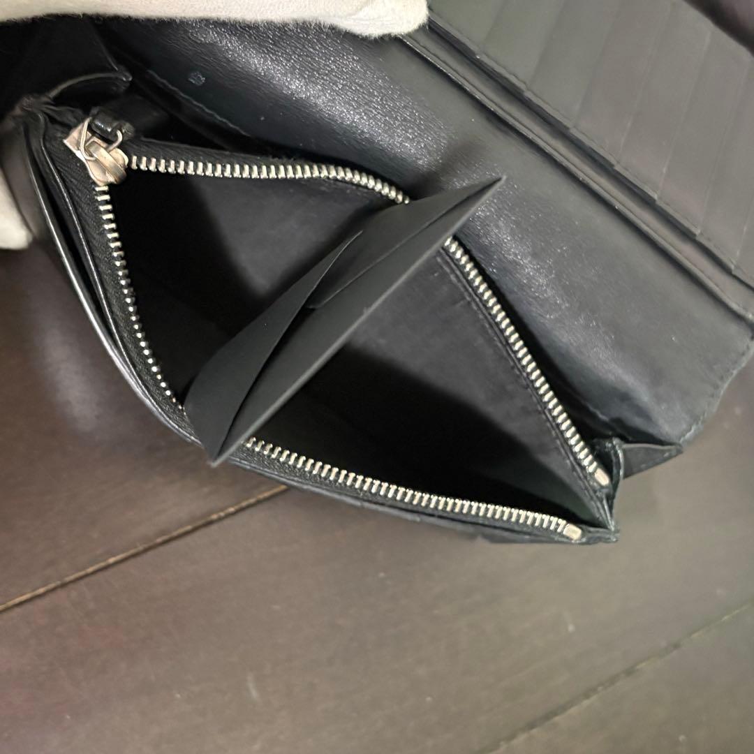 サンローラン型押しクロコ　長財布