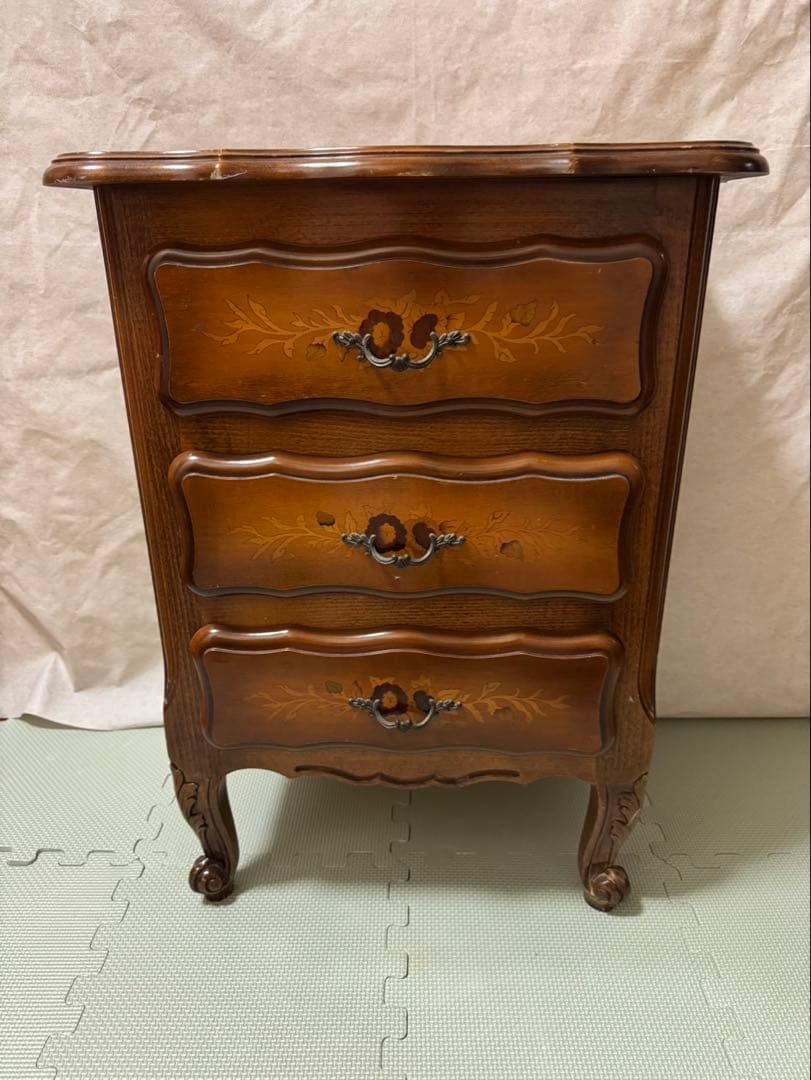 チェスト　猫脚　3段 アンティーク ヴィンテージ