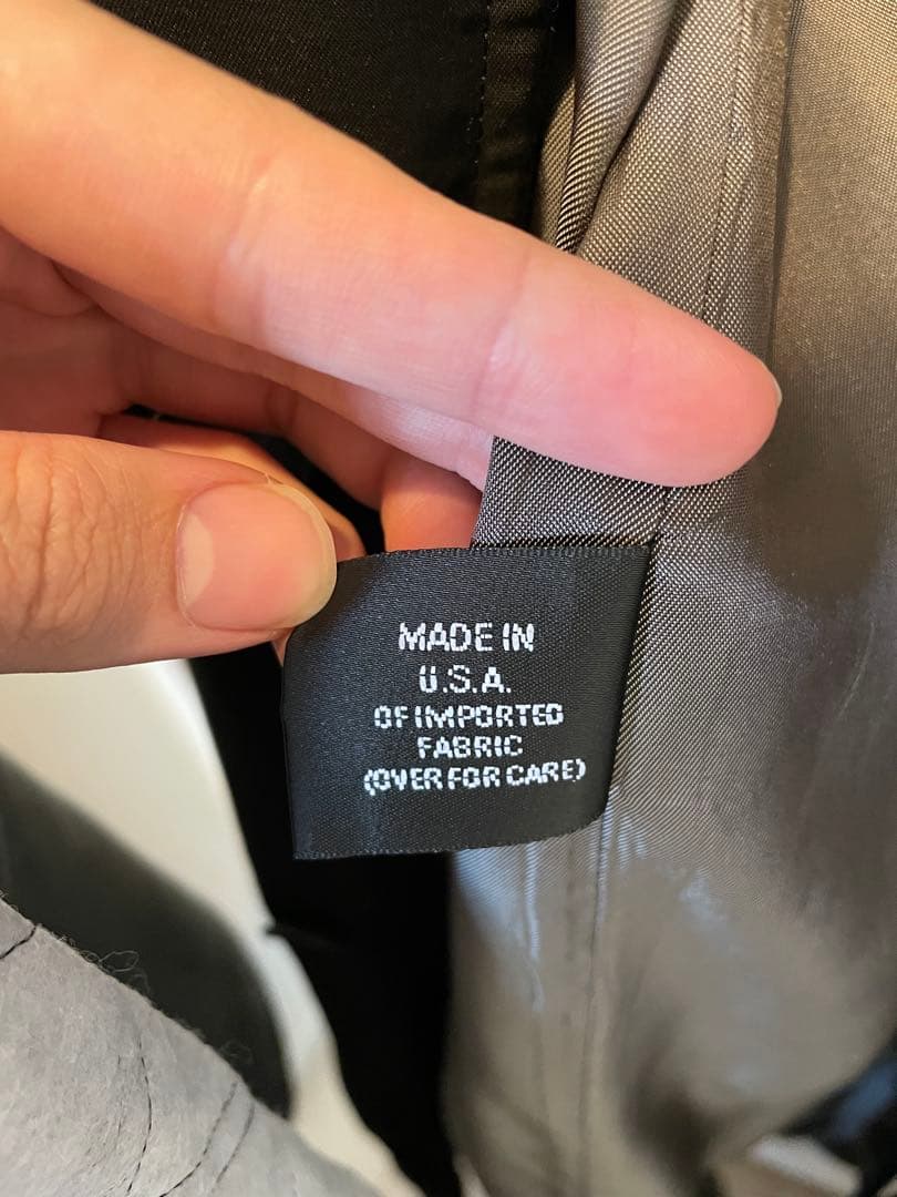 古着　ブラック ステンカラーコート ロングコート