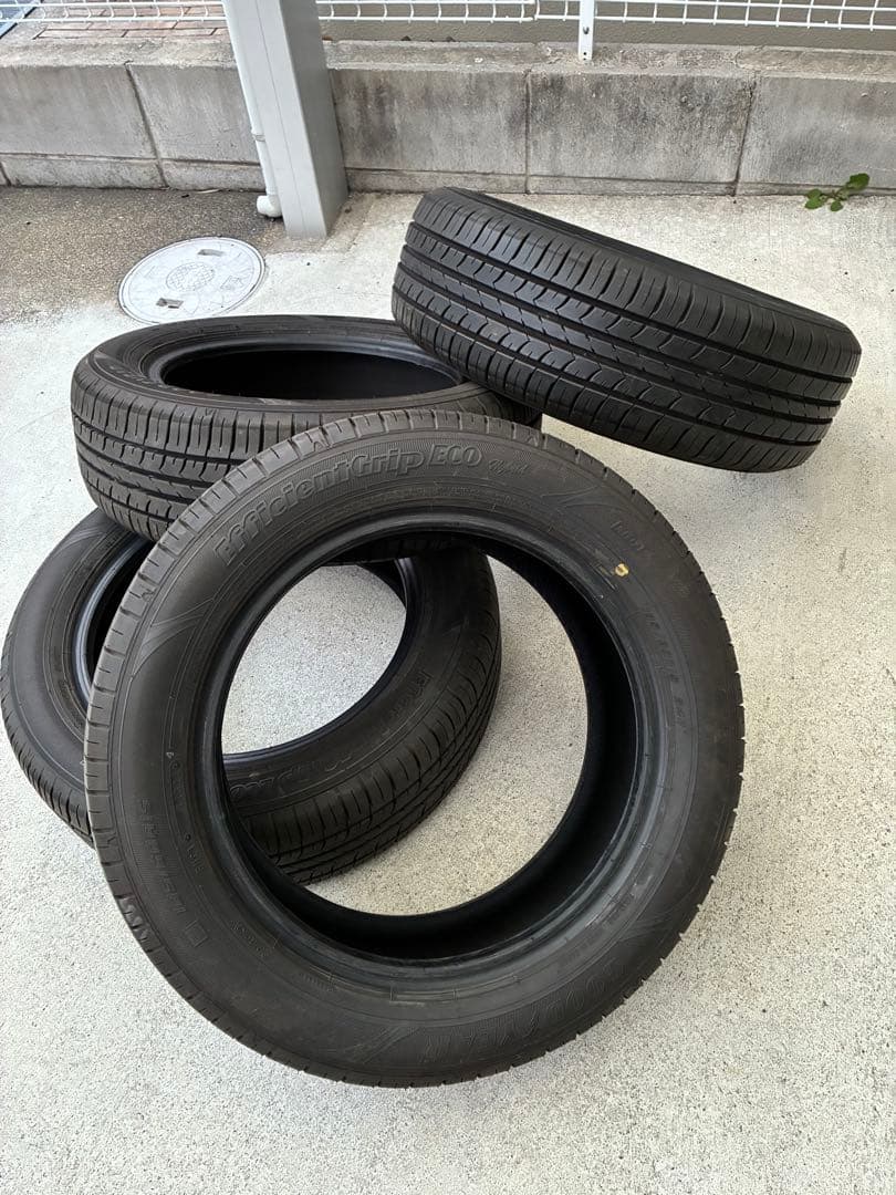 送料込み185/60r15グッドイヤー24年製造4本セットバリ山