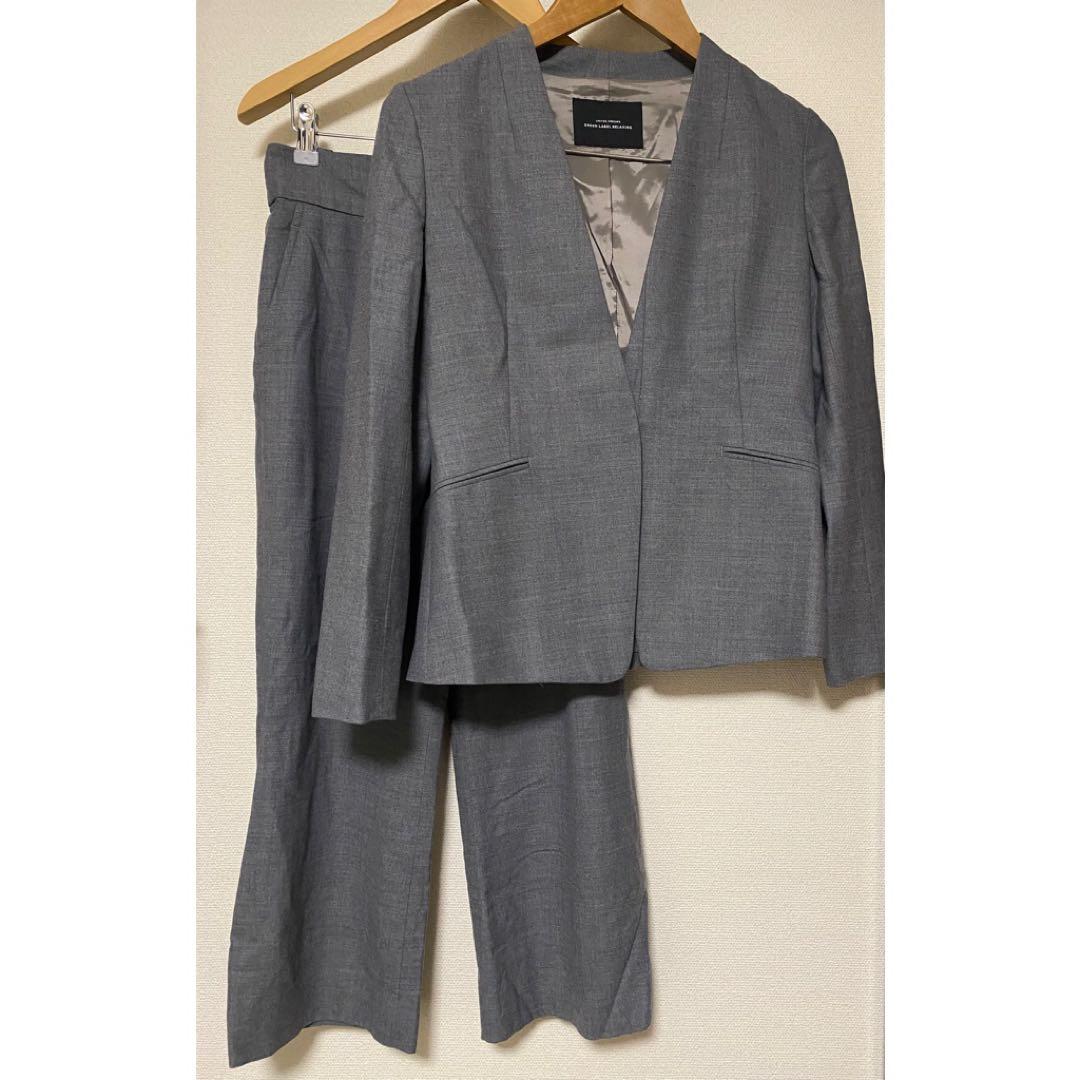 グリーンレーベルリラクシング　スーツ上下　レディース　ジャケット　36 38