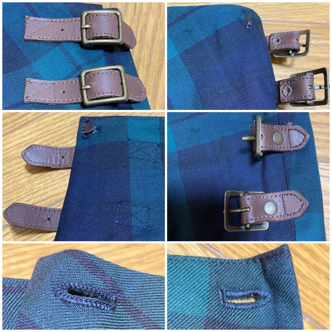 ラルフローレン 巻きスカート160cmプリーツスカートチェック柄スカート緑y2k