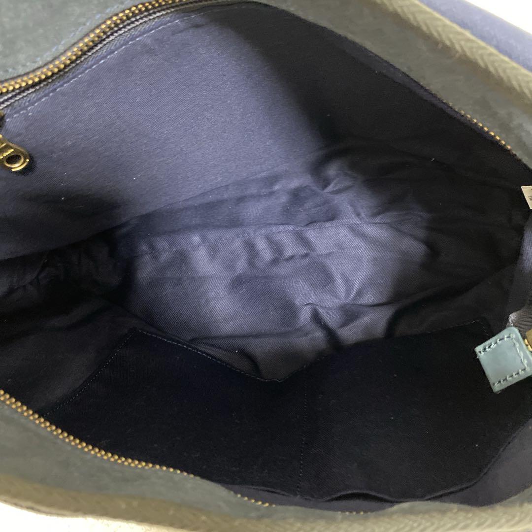 香久山鞄 求道の布帛(ふはく) メッセンジャーバッグ キャンバス A4 ネイビー