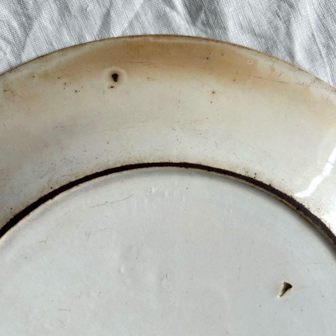 超希少　1800年代　ジアン　モノグラム　ディナープレート　フランスアンティーク