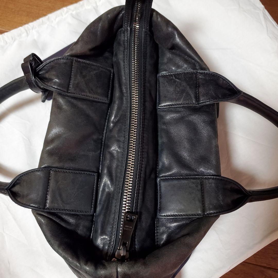 PRADA ネイビー ブラック２ウェイ トートバッグ