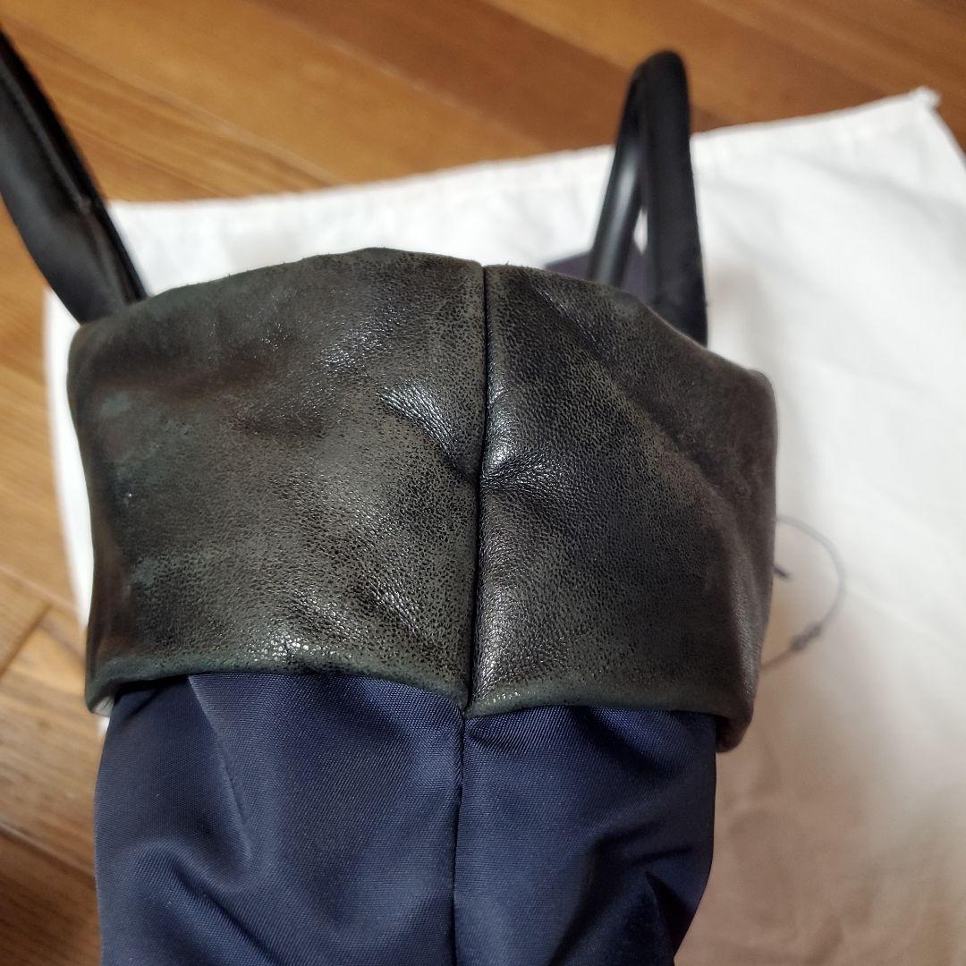 PRADA ネイビー ブラック２ウェイ トートバッグ