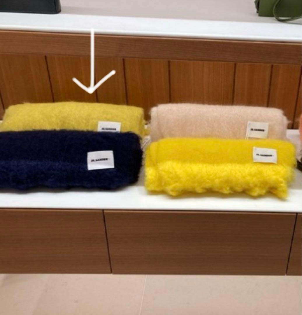 【美品】ジルサンダー　JIL SANDER モヘヤウールマフラー