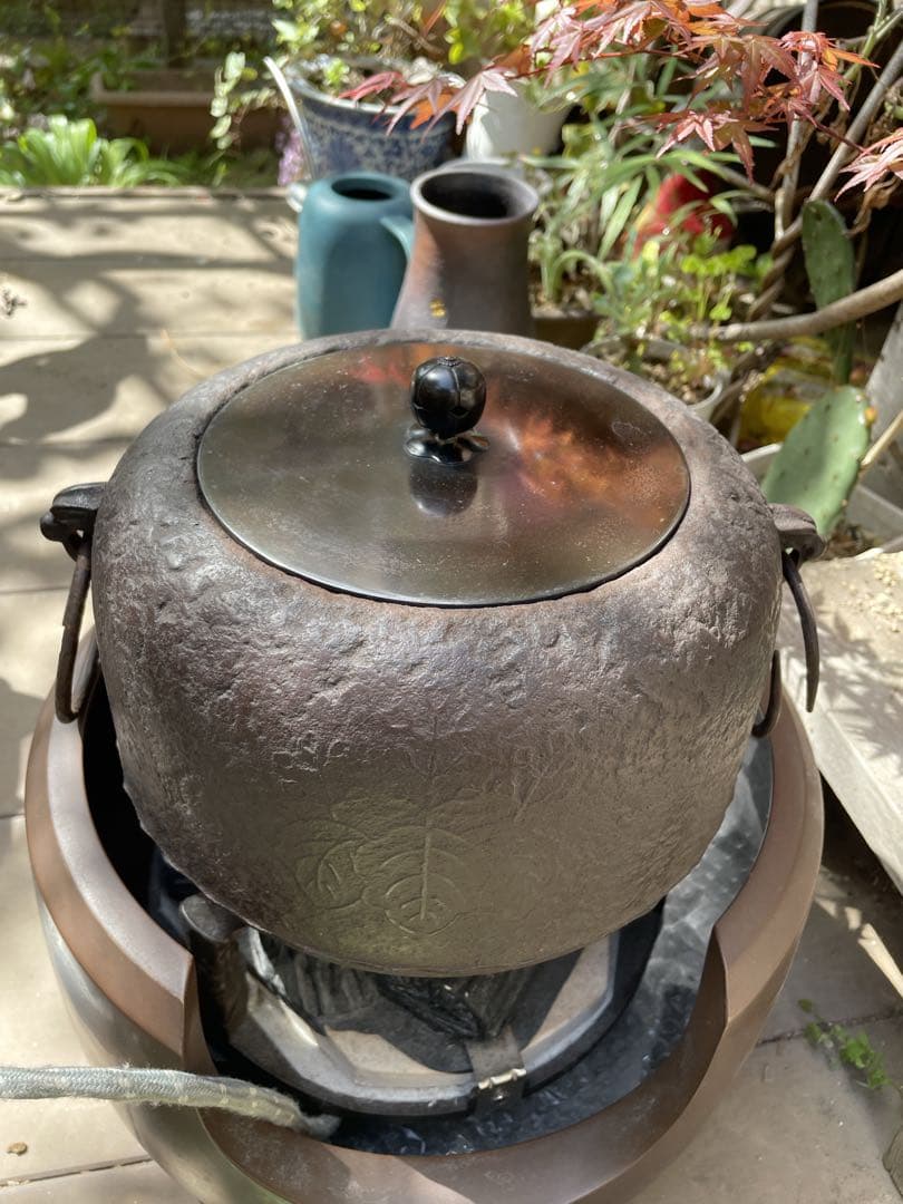 茶道　茶釜　電炉　一式セット