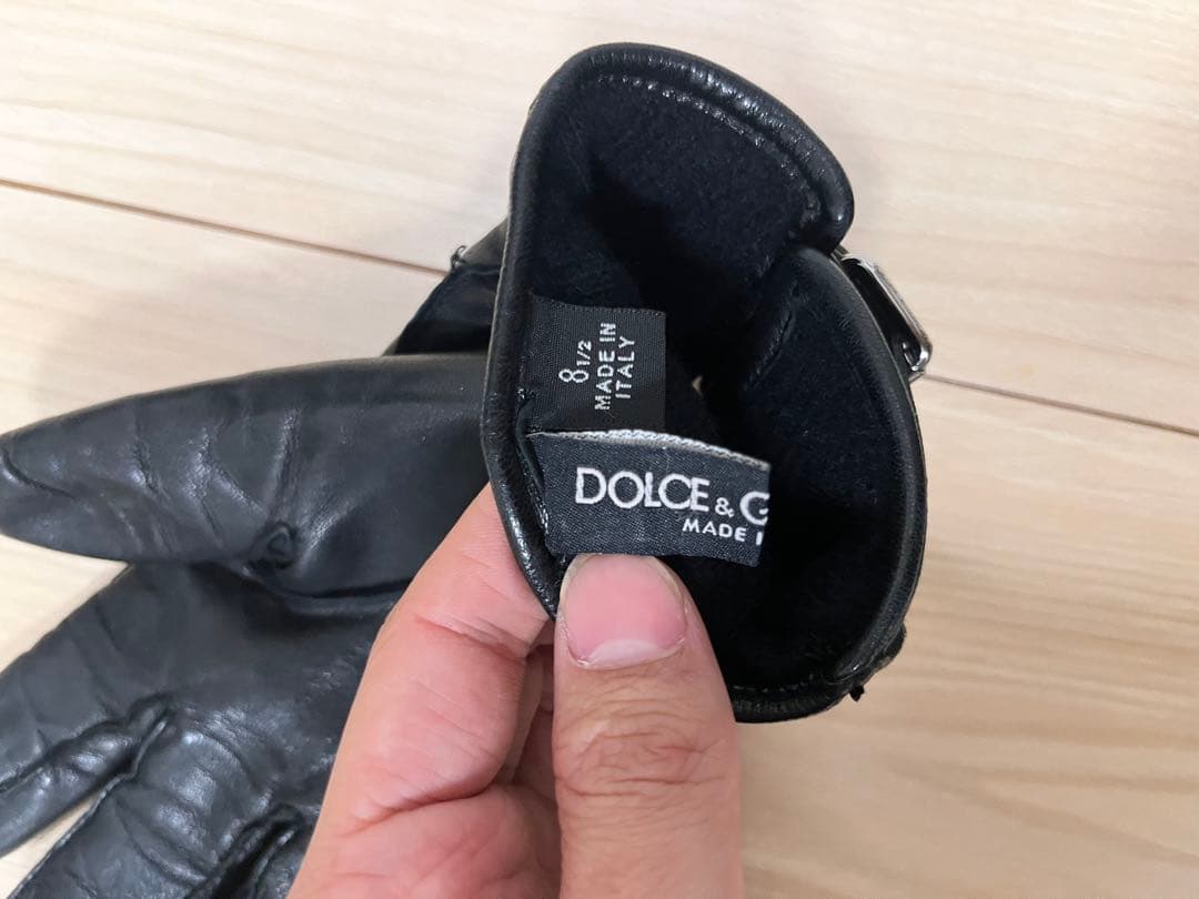 ドルチェ&ガッバーナ　90s 00s バックル　ラムレザー　手袋　グローブ