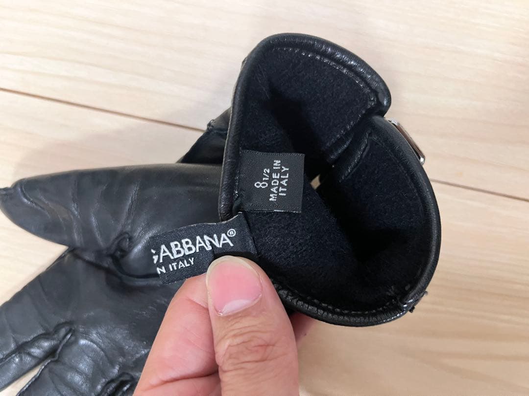 ドルチェ&ガッバーナ　90s 00s バックル　ラムレザー　手袋　グローブ