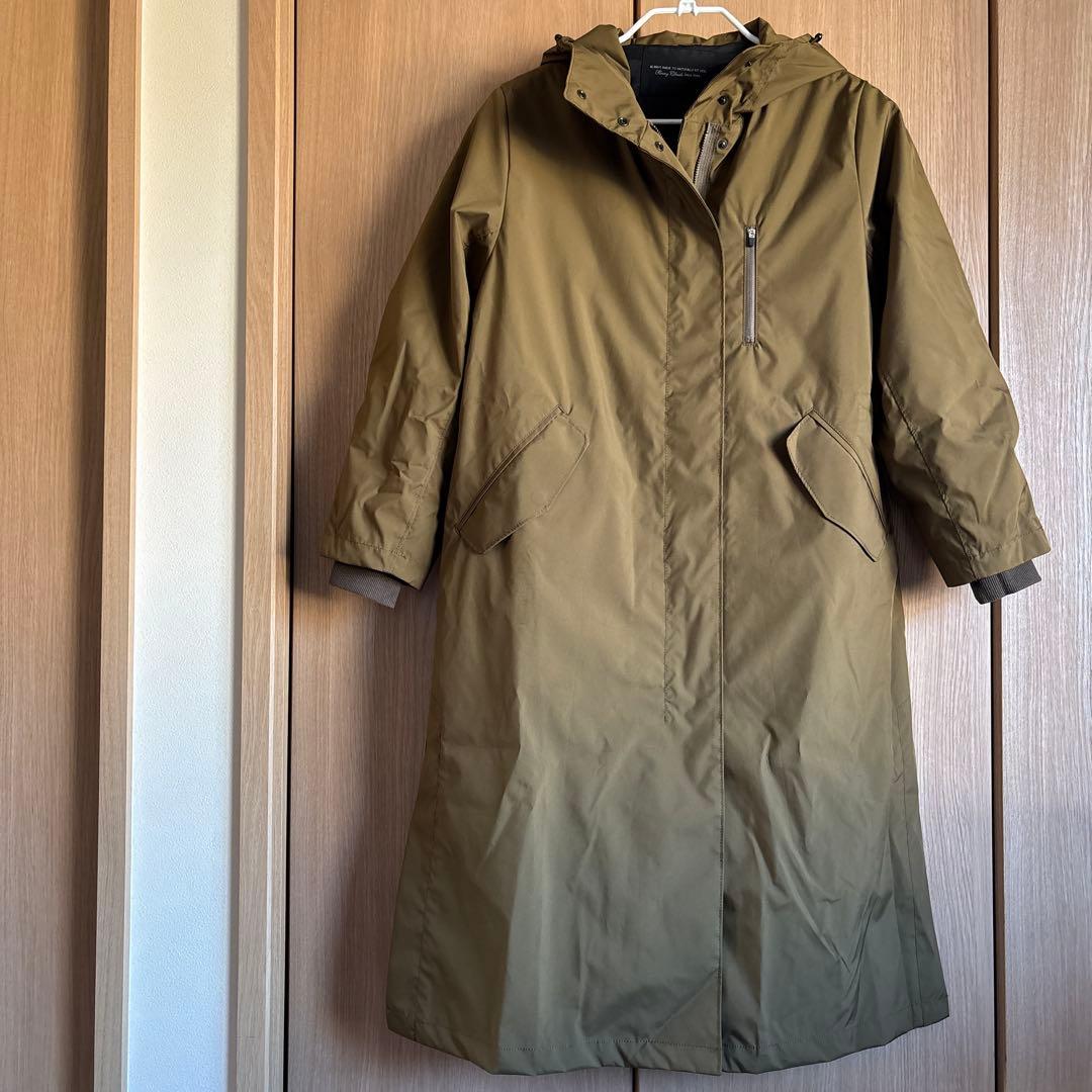 SUNNY CLOUDS 一枚仕立てのシュッとしたフード コート ロングコート