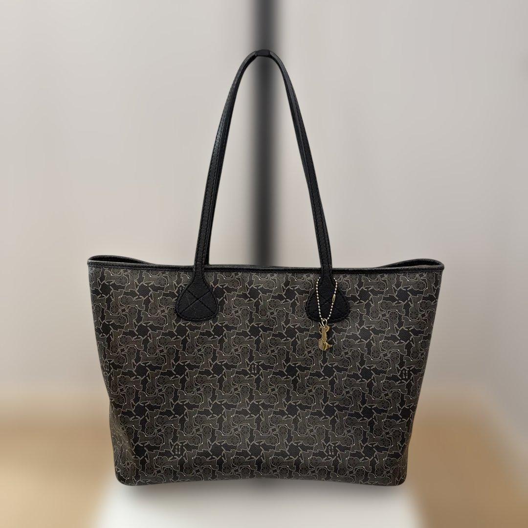 美品 CELINE セリーヌ サルキー トートバッグ PVCレザー 総柄 正規品