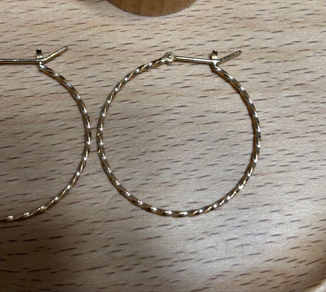 NOJESS ノジェス K10フープピアス アガットageteフープピアス