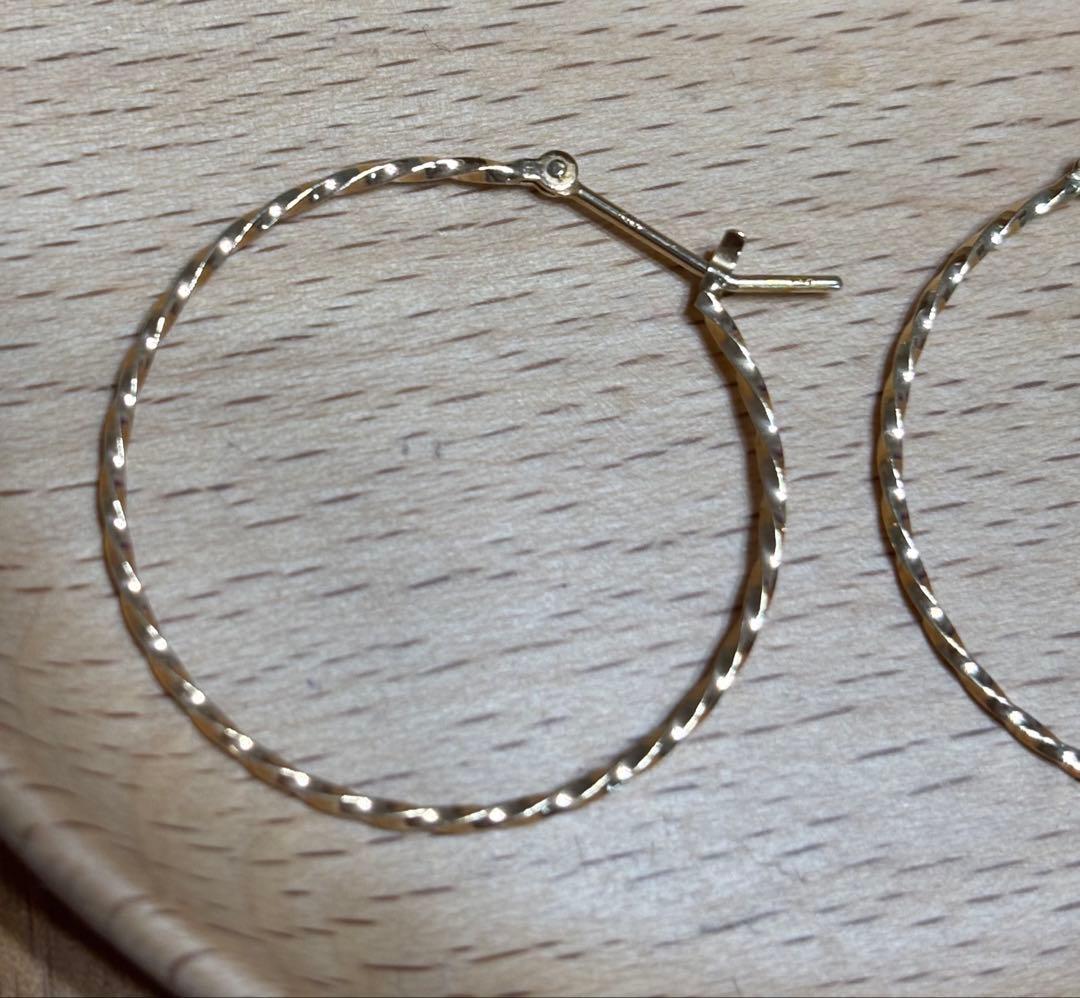 NOJESS ノジェス K10フープピアス アガットageteフープピアス