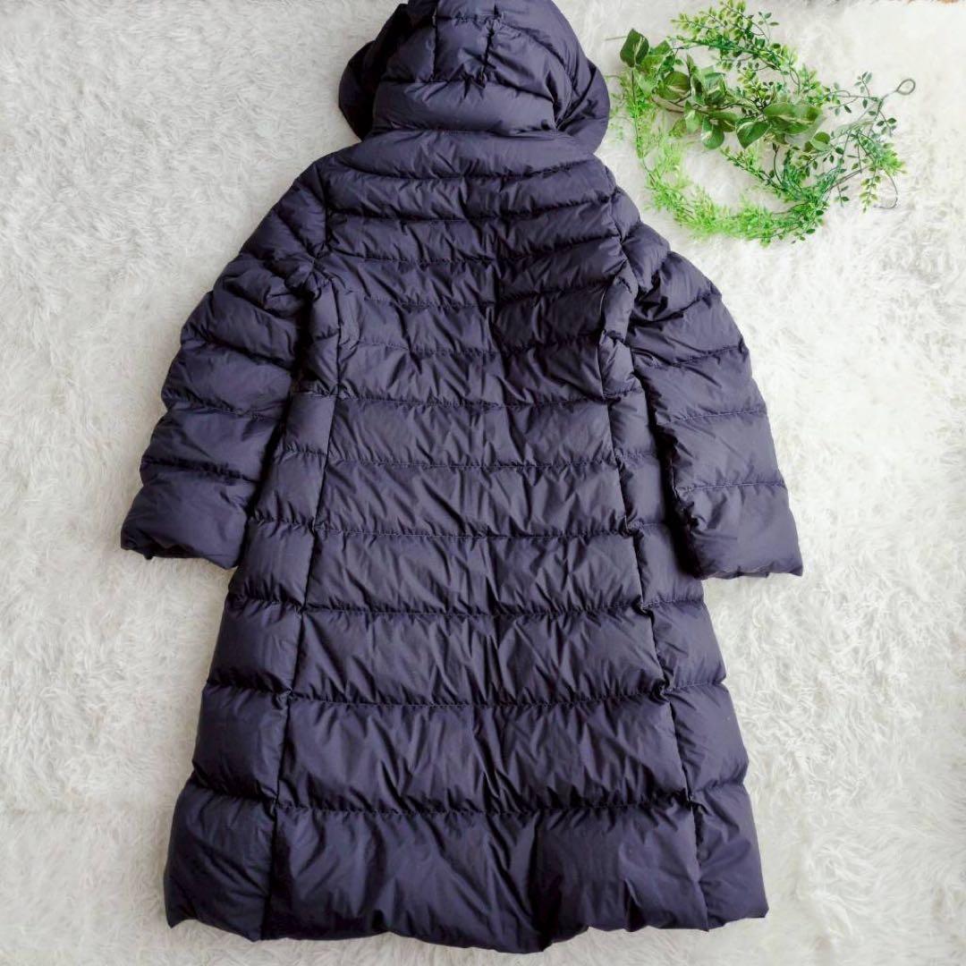 ◾︎極美品◾︎ ユニクロ +J ウルトラライトダウンフーデットコート ネイビー L