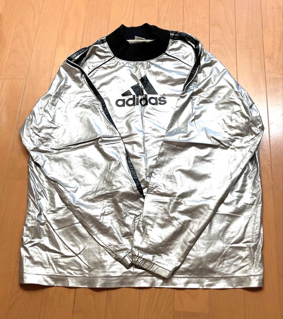 adidas シルバー ピステ・ウィンドブレーカー上下セット