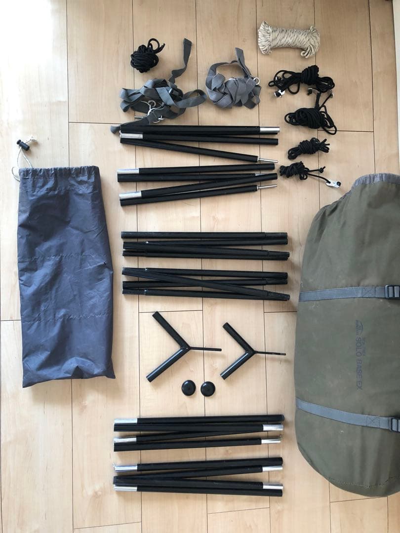 バンドックソロベースex 前幕　二股ポール　蚊帳付き