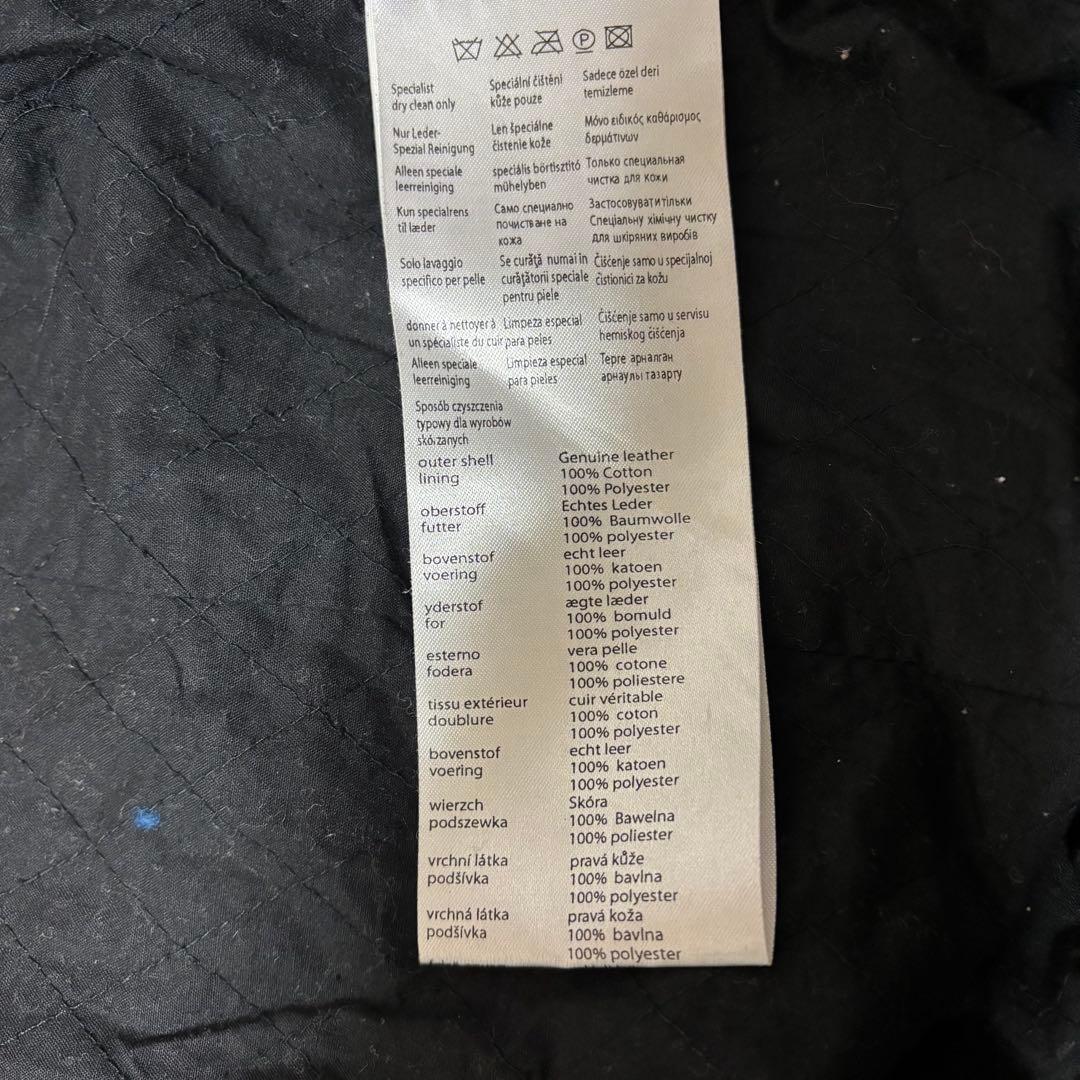 archive grunge Leather riders jacket 黒